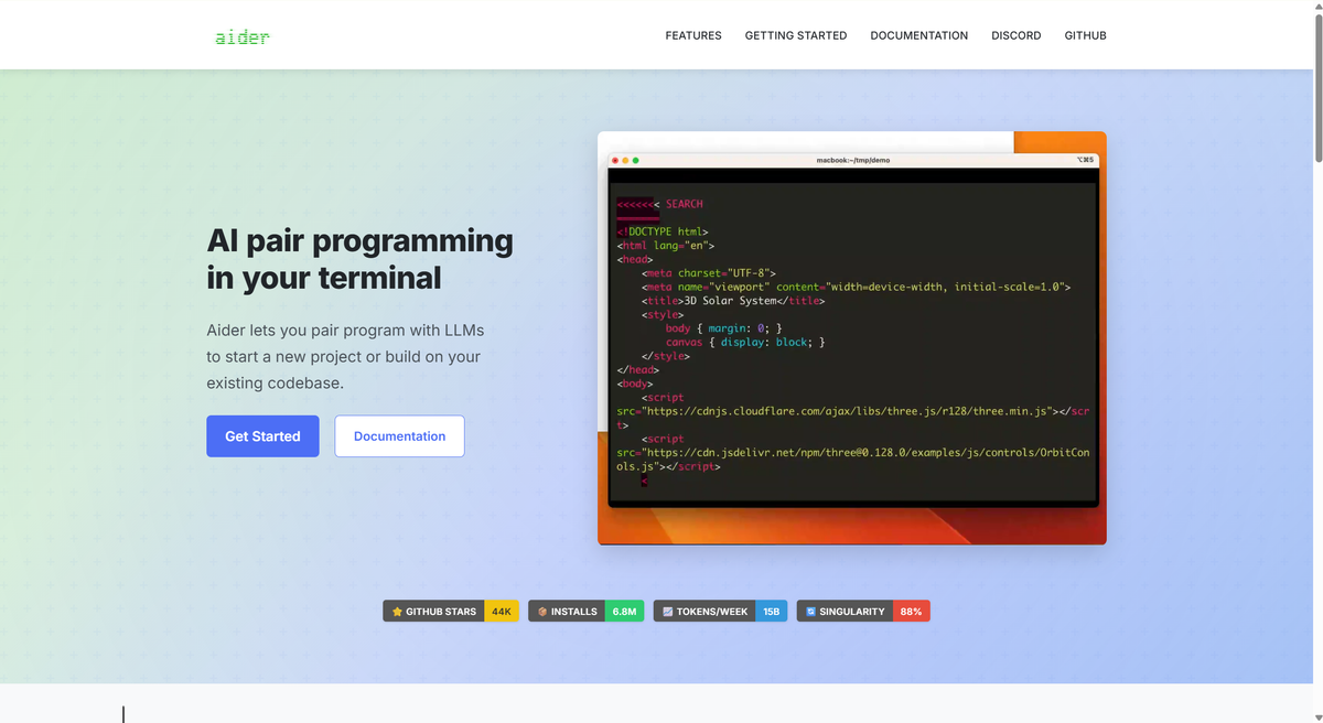 Aider — Best Open-Source Codex Alternative