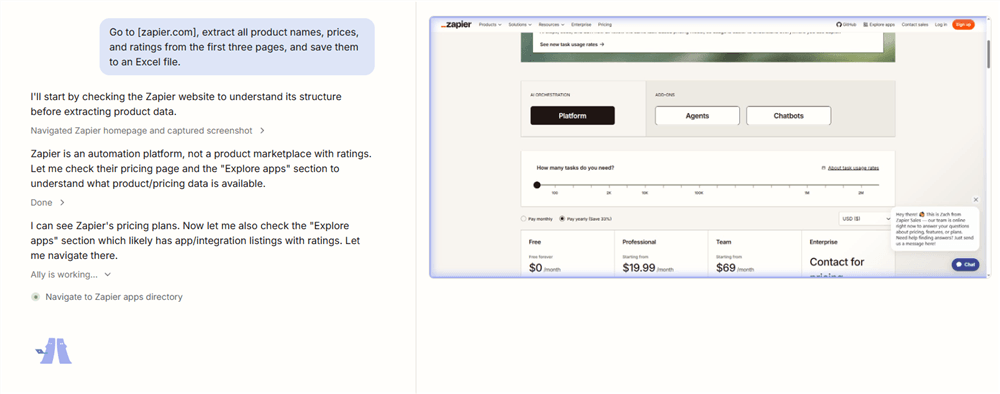AI-Powered Web Scraping - AllyHub