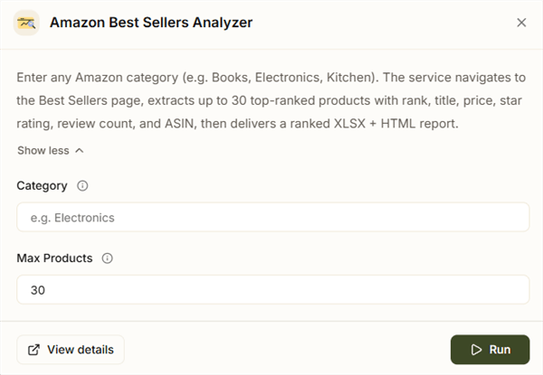 Competitor Analysis via AllyHub's Amazon Best Sellers Analyzer