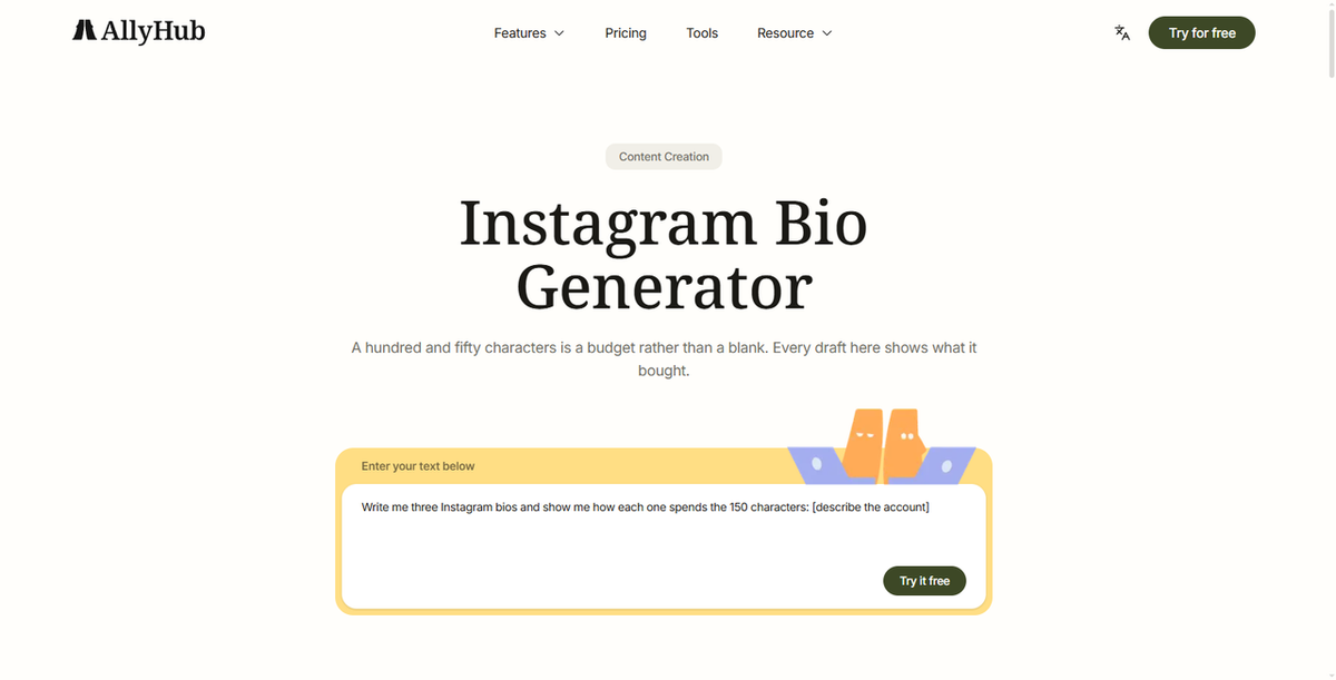 Rewrite Your Bio with AllyHub