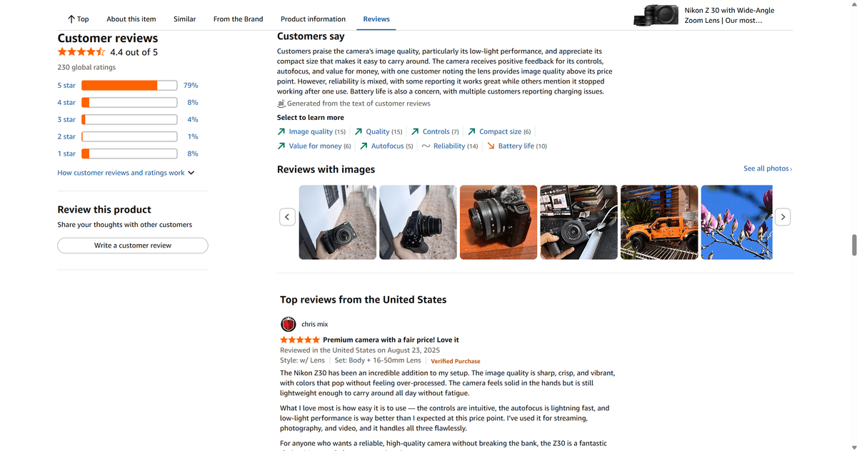 Amazon Customer Reviews