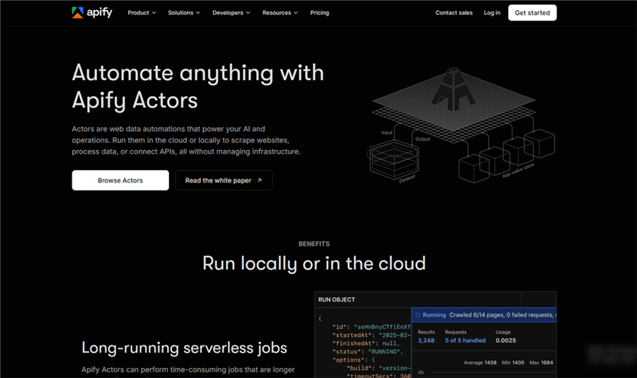 Apify Actors Overview