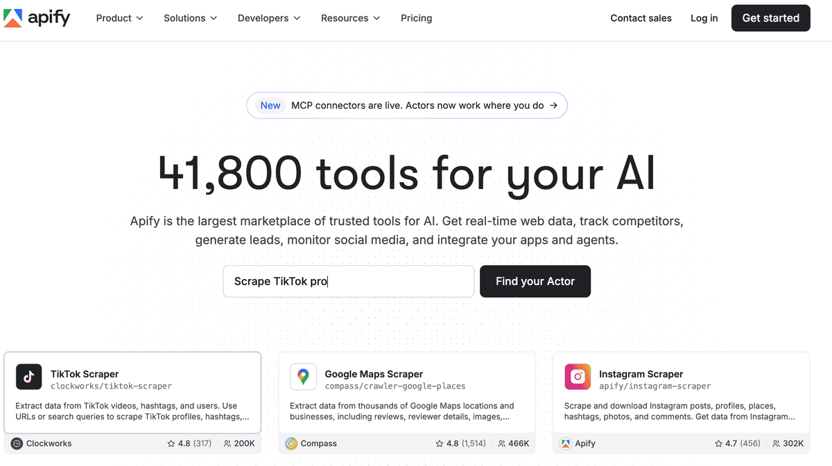 Apify — Best for Deep Amazon Data Extraction