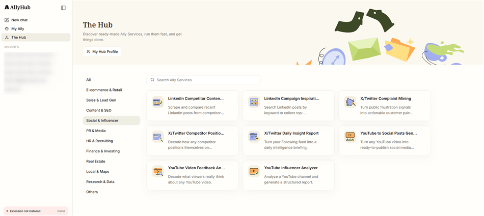 Automate Your YouTube Research with AllyHub