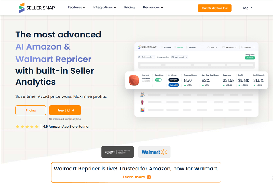 Amazon Repricer - Sellery Snap