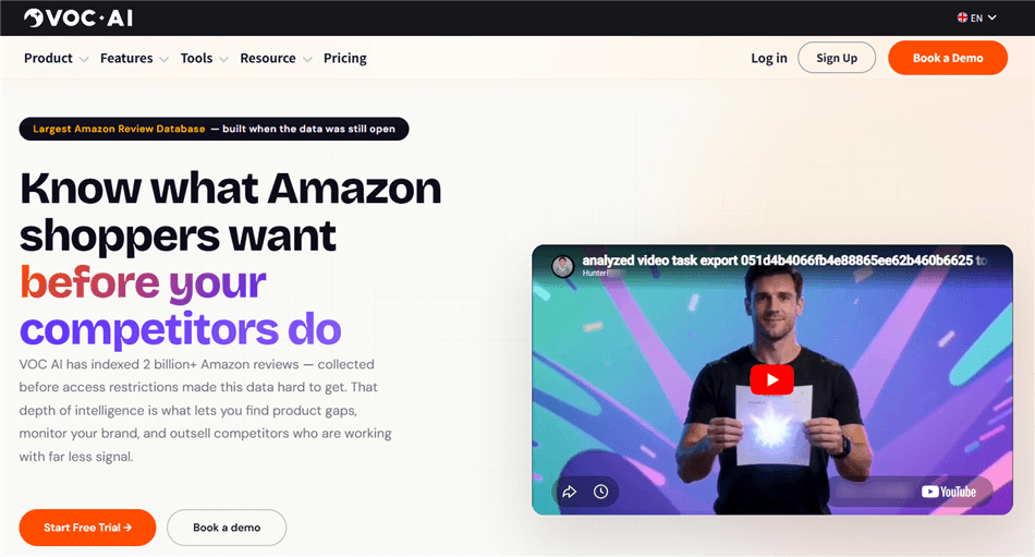 Best Amazon Review Analyzer - VOC AI