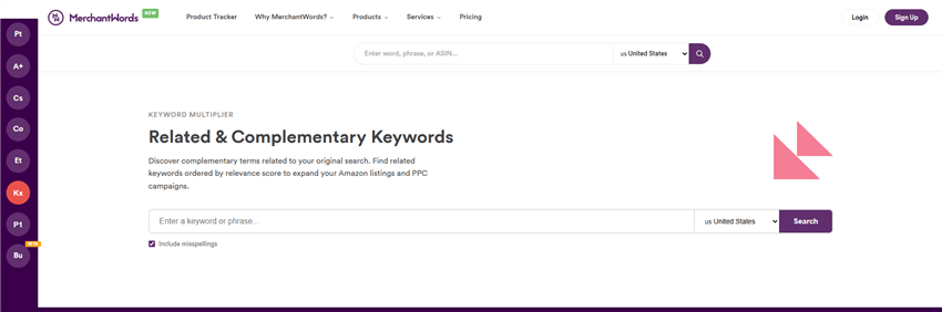 Amazon SEO Software - MerchantWords