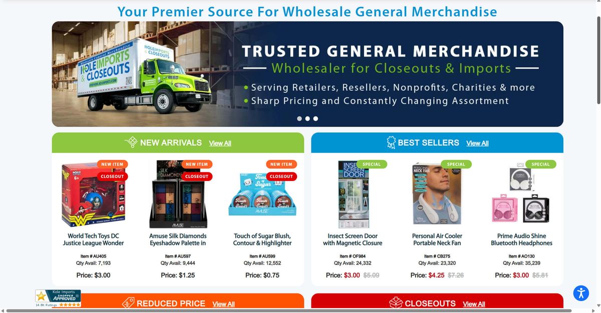 Wholesale Suppliers for Amazon - Kole Imports