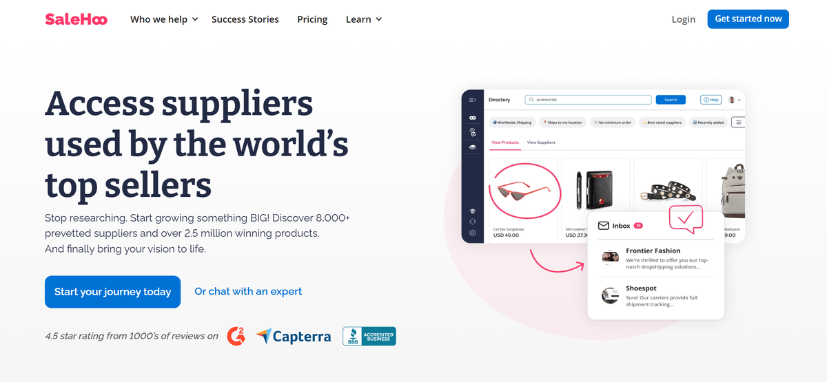 Best for Vetted Supplier Discovery - SaleHoo