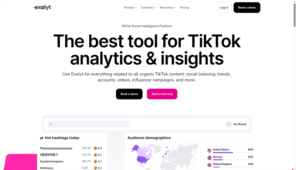 SEO Tools for TikTok - Exolyt