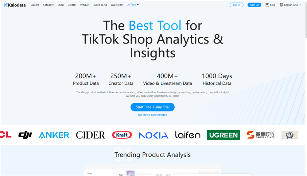 SEO Tools for TikTok - Kalodata