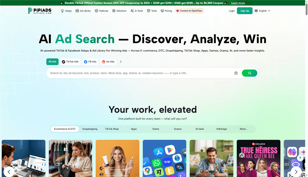 SEO Tools for TikTok - Pipiads