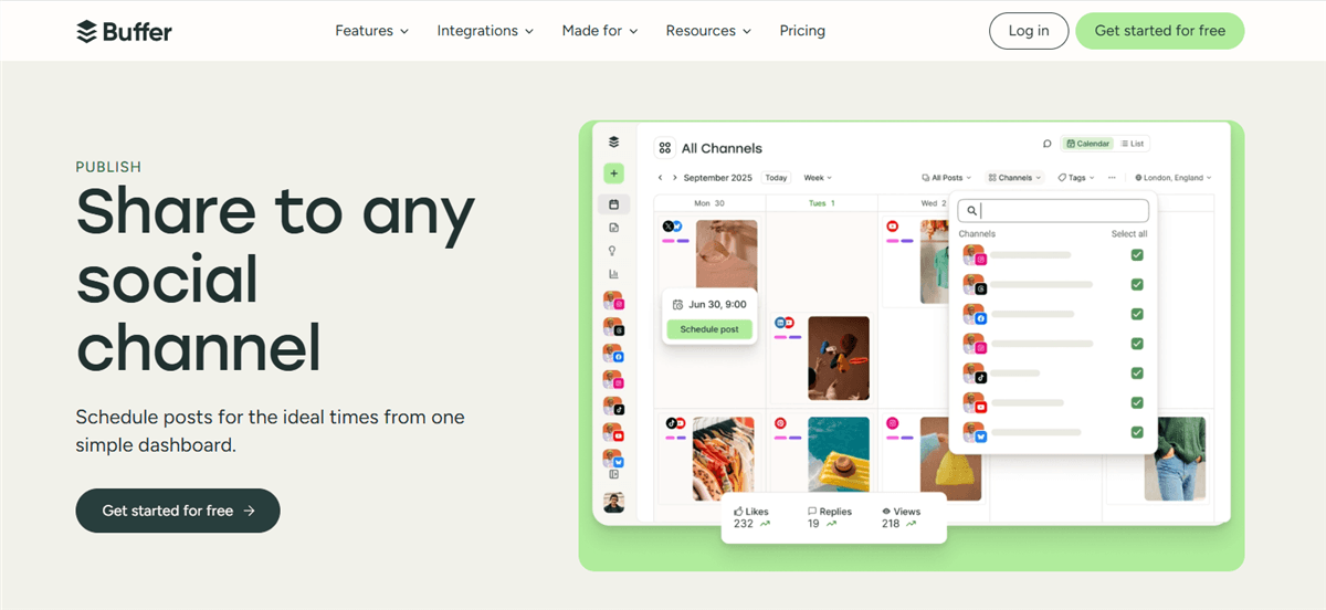 TikTok Scheduling Tool - Buffer