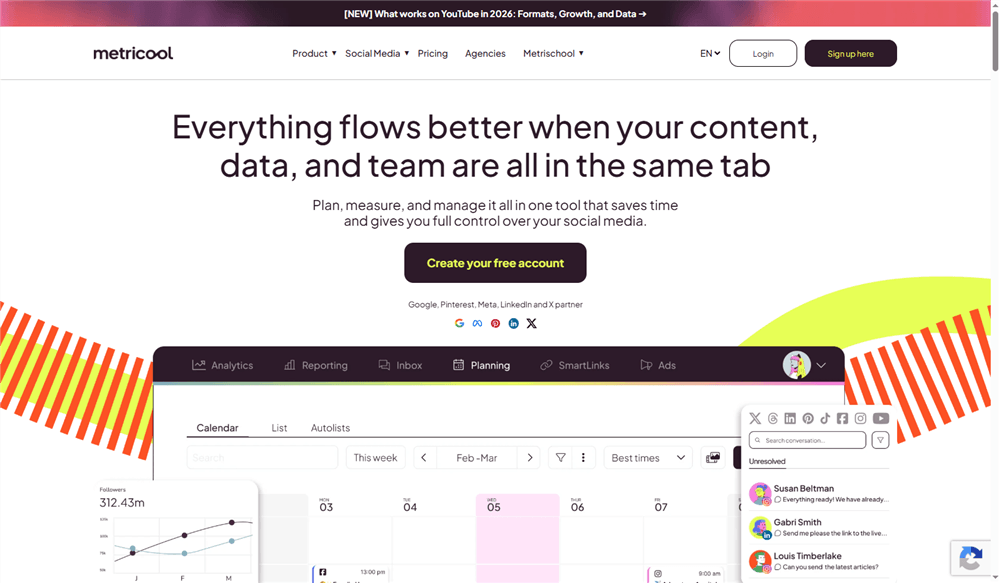 TikTok Scheduling Tool - Metricool