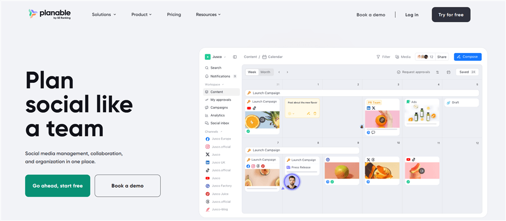 TikTok Scheduling Tool - Planable