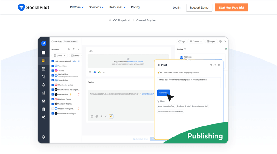 TikTok Scheduling Tool - SocialPilot
