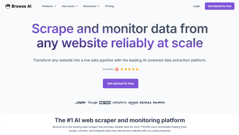 Web Scraping Tool - Browse AI
