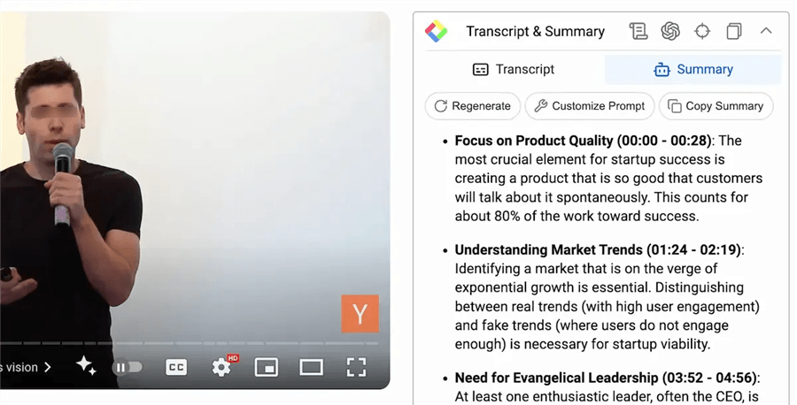 YouTube Transcript Extractor - Glasp