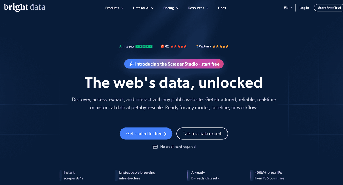 Bright Data — Best for Enterprise-Scale Amazon Data Extraction