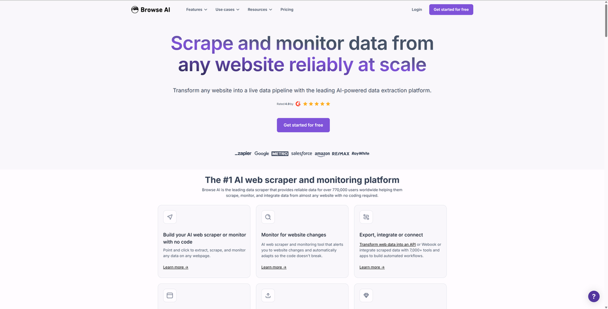 Browse AI — Best for Beginner and Channel Profiles