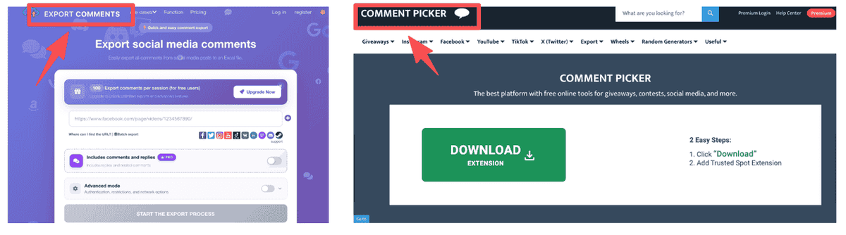 Free Online Tools: Export Comments or Comment Picker