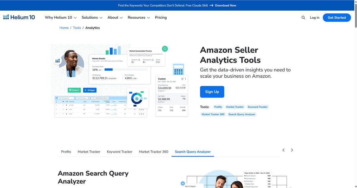 Helium 10 Amazon Seller Analytic Tool