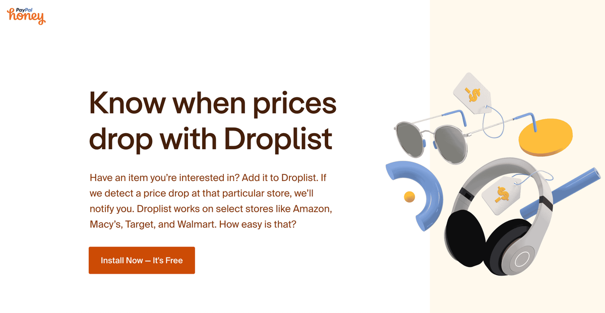  Honey Droplist — Best for Multi-Retailer Tracking 