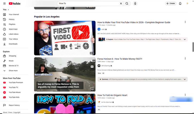How-To Guide on YouTube