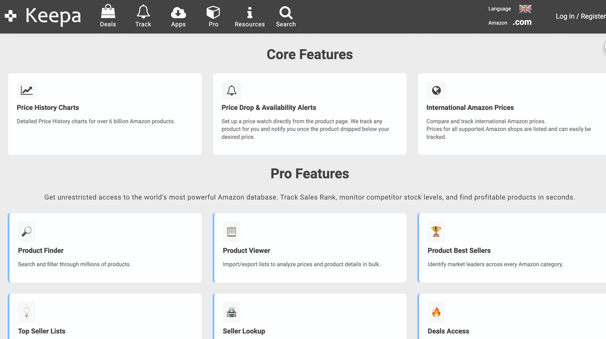 Keepa — Best for Historical Price and Sales Rank Tracking 