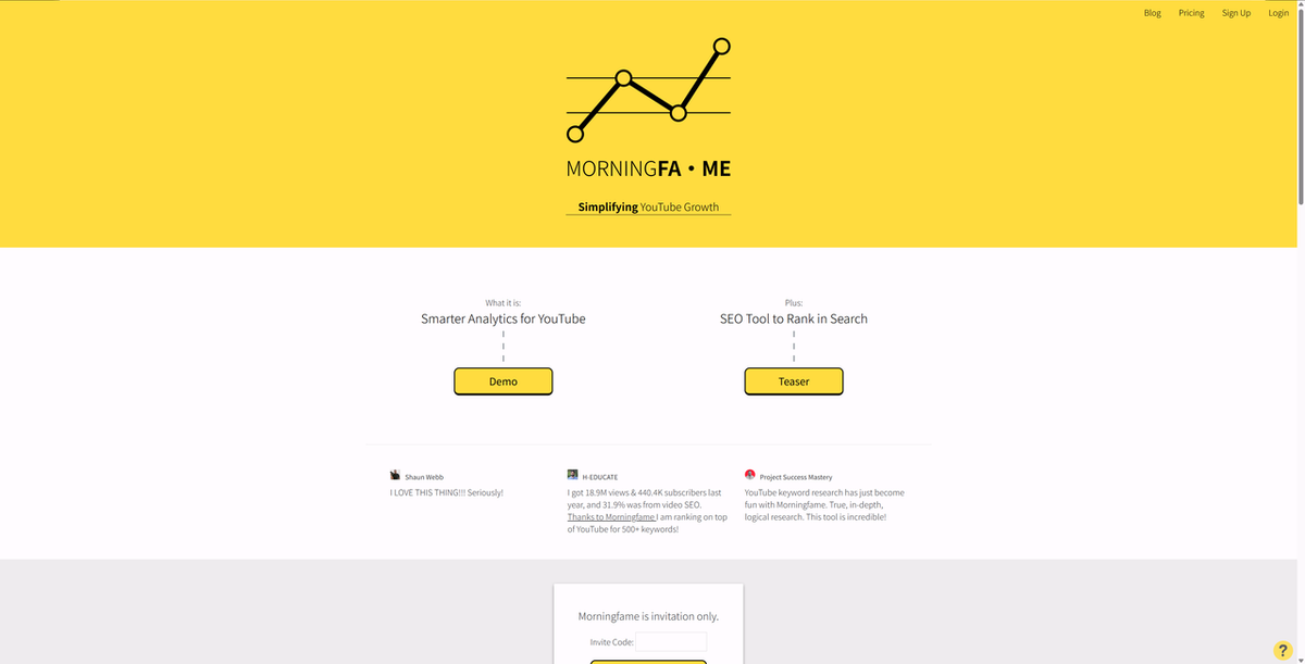 Morningfame — Best for Knowing What's Actually Realistic for You 