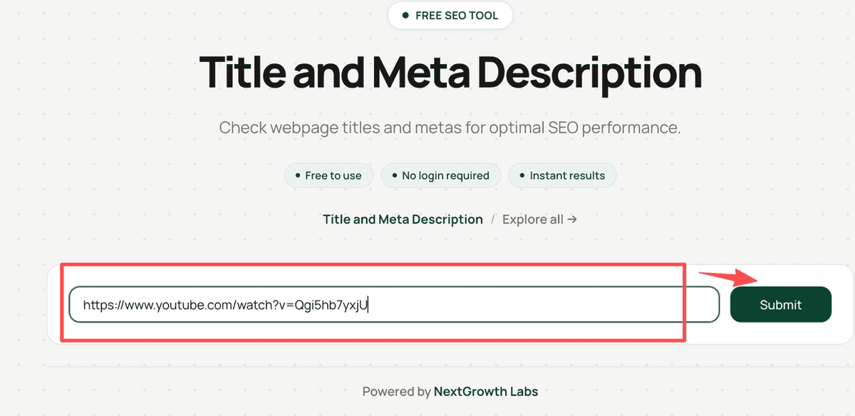  NextGrowth Labs YouTube Description Extractor