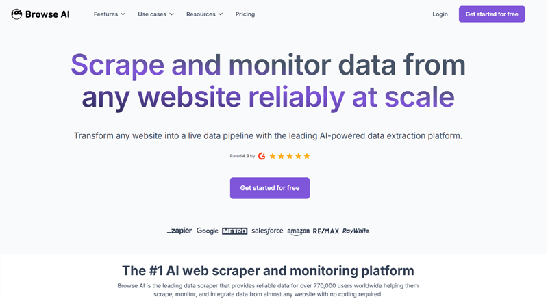 No-Code Amazon Scraper Tool Browse AI