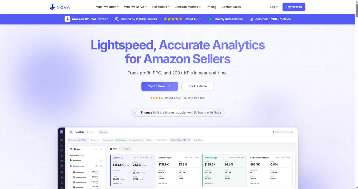 Nova Amazon Seller Analytic Tool