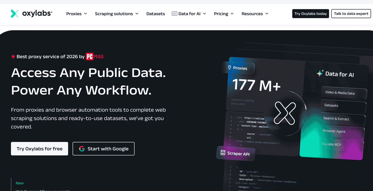 Oxylabs — Best for AI-Powered Amazon Data Parsing