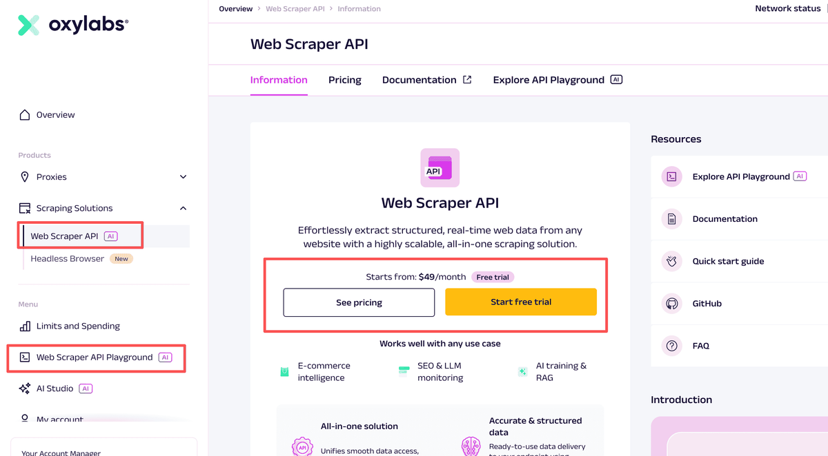Oxylabs YouTube Scraper API