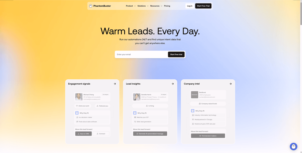 Phantombuster — Best for Marketers Running Automation Flows
