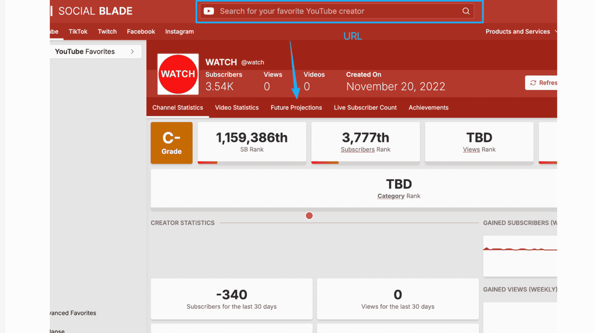 Step-by-step guide to using Social Blade