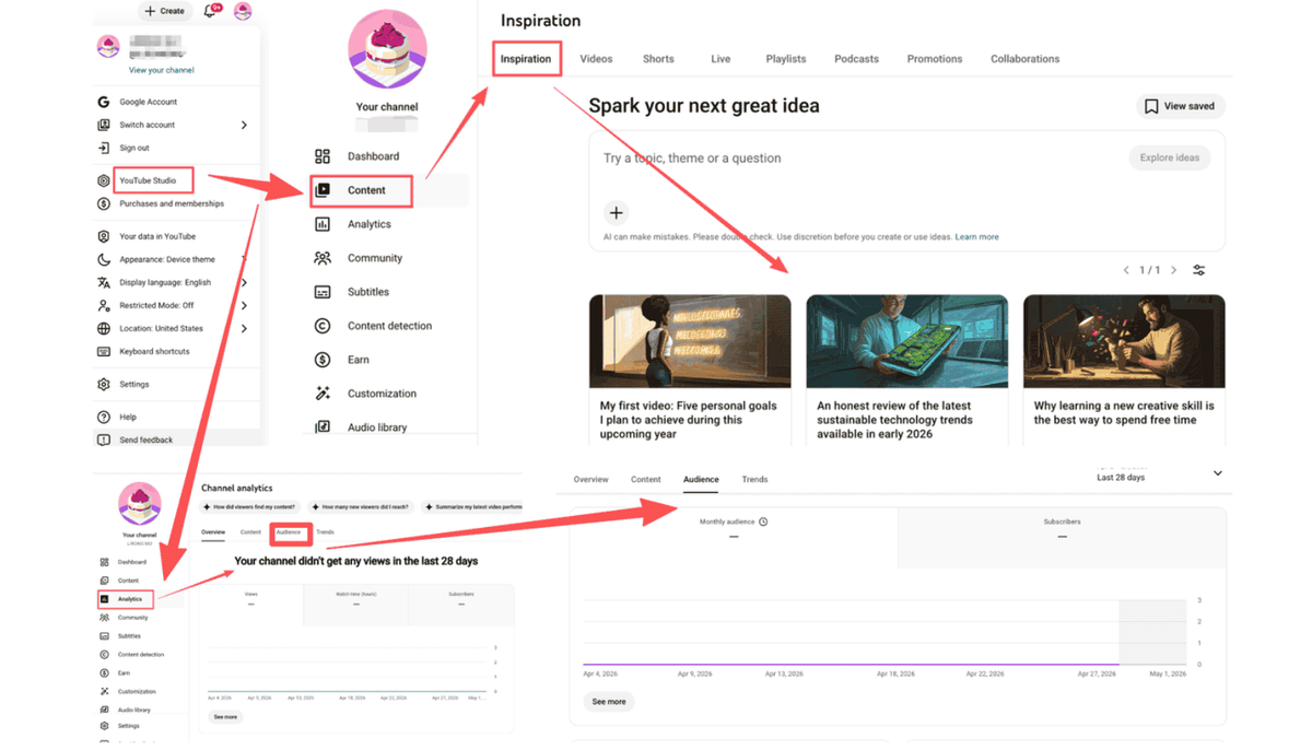 Step-by-step guide to using YouTube Studio