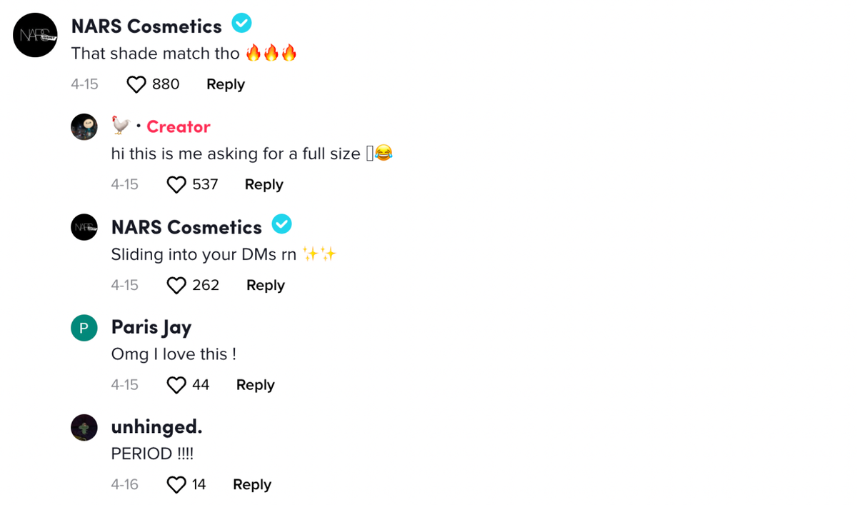 TikTok Comments