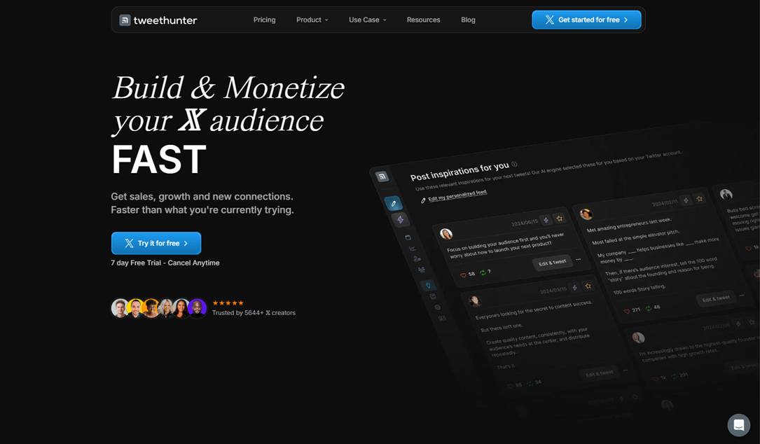 Twitter Automation Tools - Tweet Hunter
