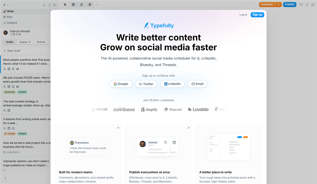 Twitter Automation Tools - Typefully