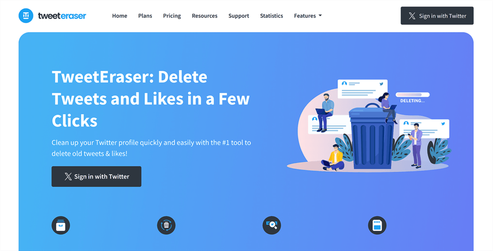TweetEraser Interface