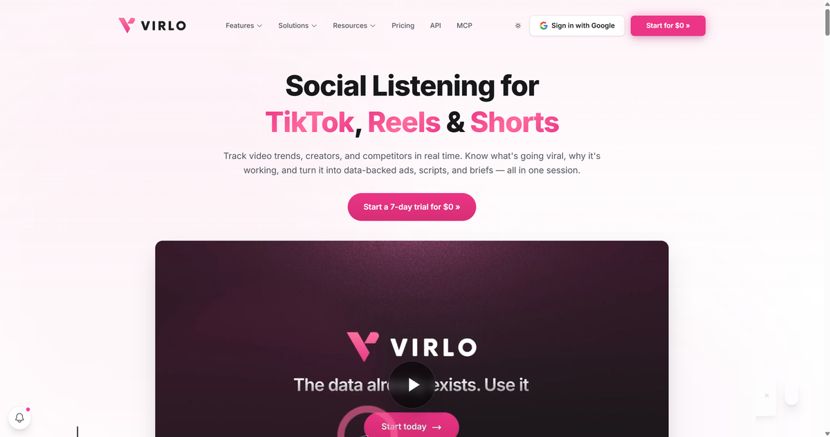 Virlo for TikTok Analytics