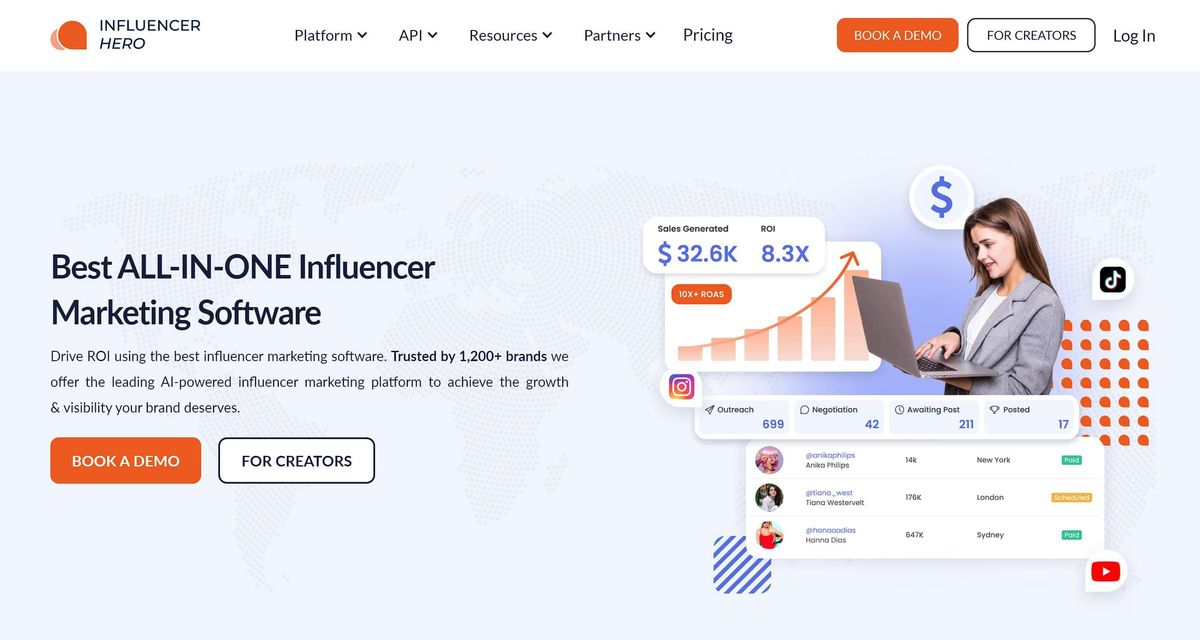 YouTube Influencer Marketing Platform - Influencer Hero