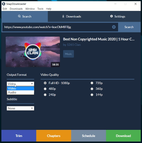 YouTube Video Downloader - SnapDownloader