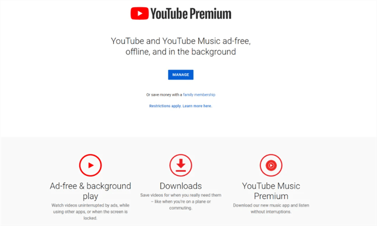 YouTube Video Downloader - YouTube Premium