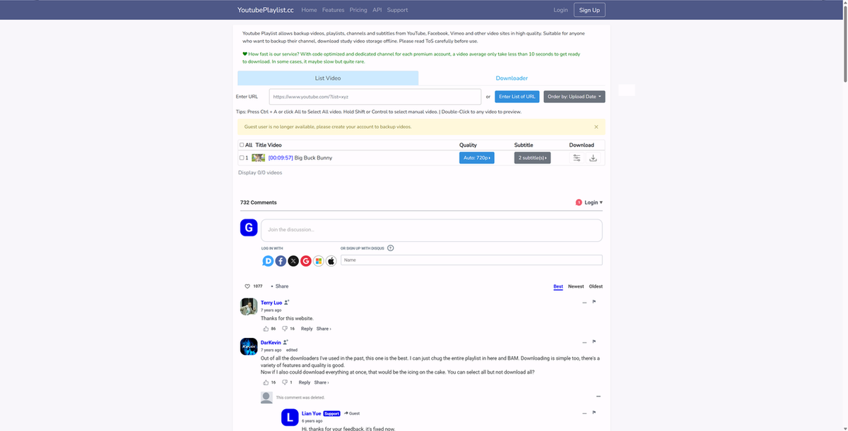 YoutubePlaylist.cc — Best Free Online Link Extractor