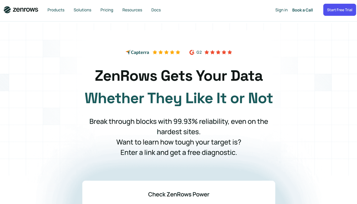 ZenRows — Best for Amazon Search and Product Pages